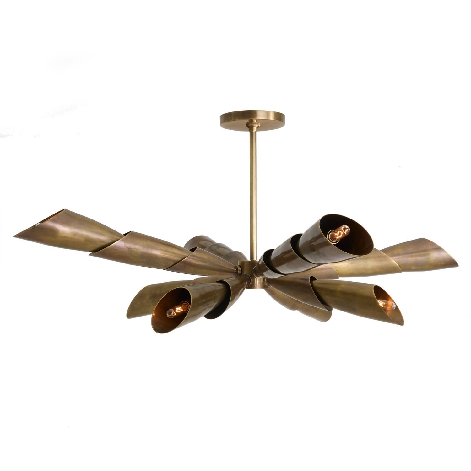 Eight Light Flush Mount