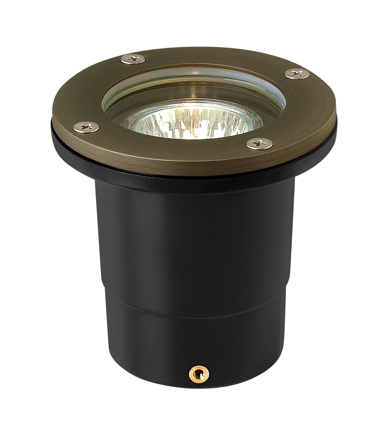 Hardy Island 1-Light Outdoor Landscape Well in Matte Bronze
