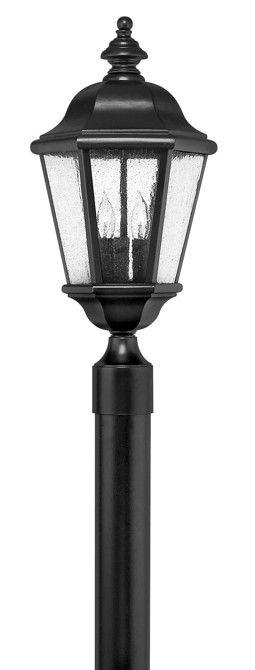Black LED Post Top  Pier Mount from the Edgewater Collection