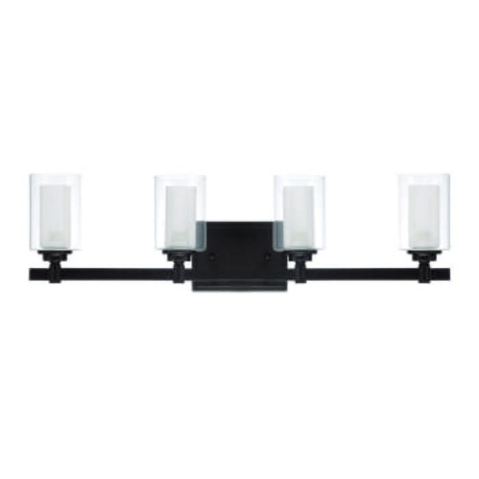 Craftmade Celeste 4-Light 27" Bathroom Vanity Light in Espresso Craftmade Celeste 4-Light 27" Bathroom Vanity Light in Espresso
