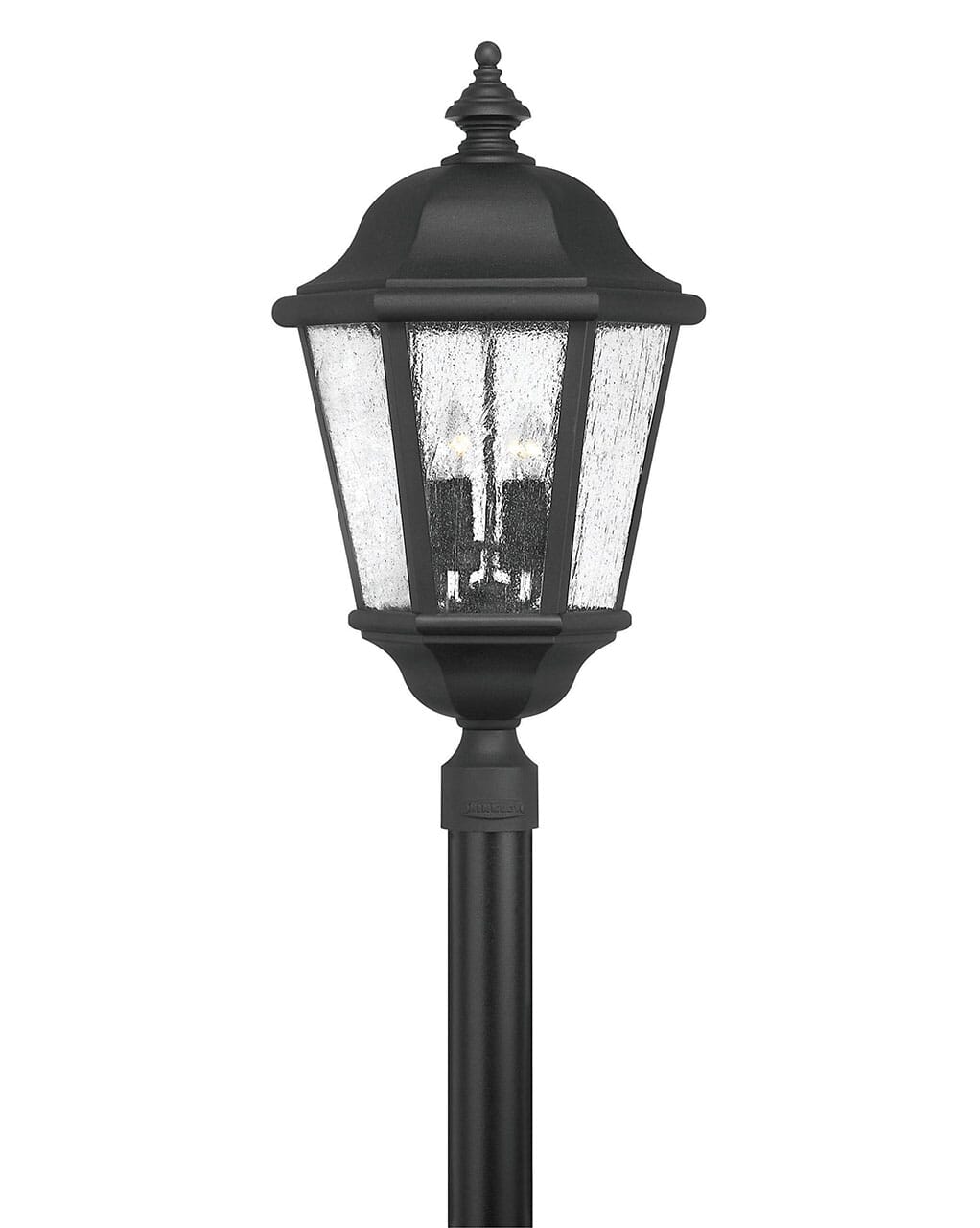 Black LED Post Top or Pier Mount Lantern from the Edgewater Collection