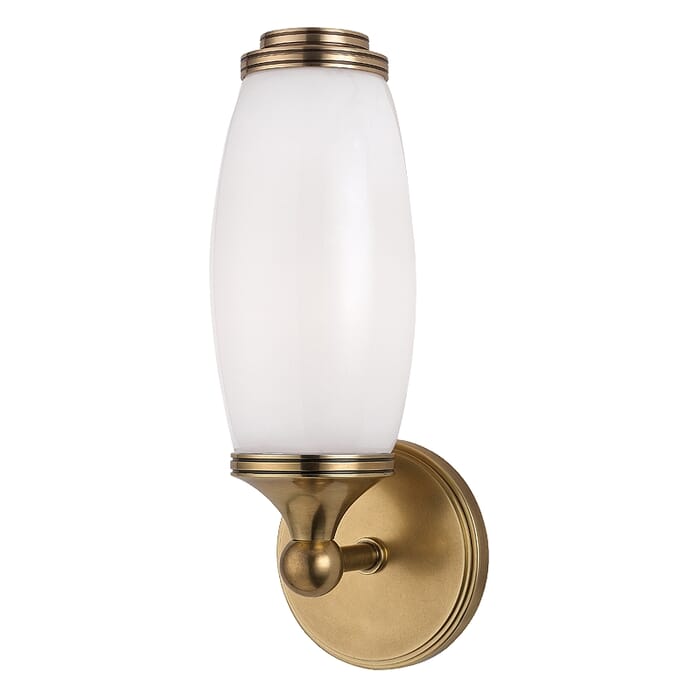 Hudson Valley Brooke 12" Wall Sconce in Aged Brass Hudson Valley Brooke 12" Wall Sconce in Aged Brass