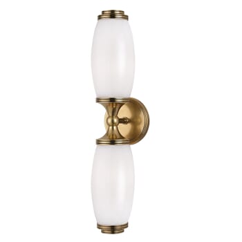 Hudson Valley Brooke 2-Light 20" Wall Sconce in Aged Brass