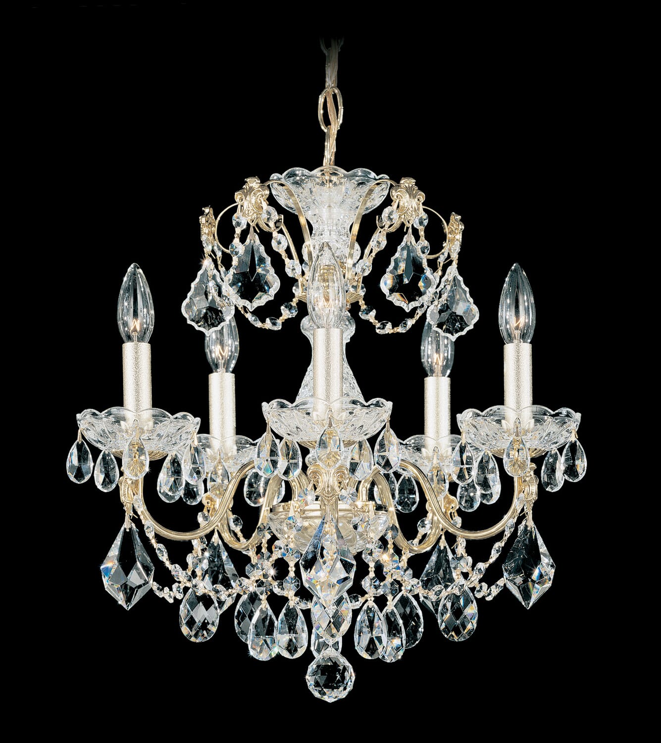 Century 5-Light Chandelier in Etruscan Gold