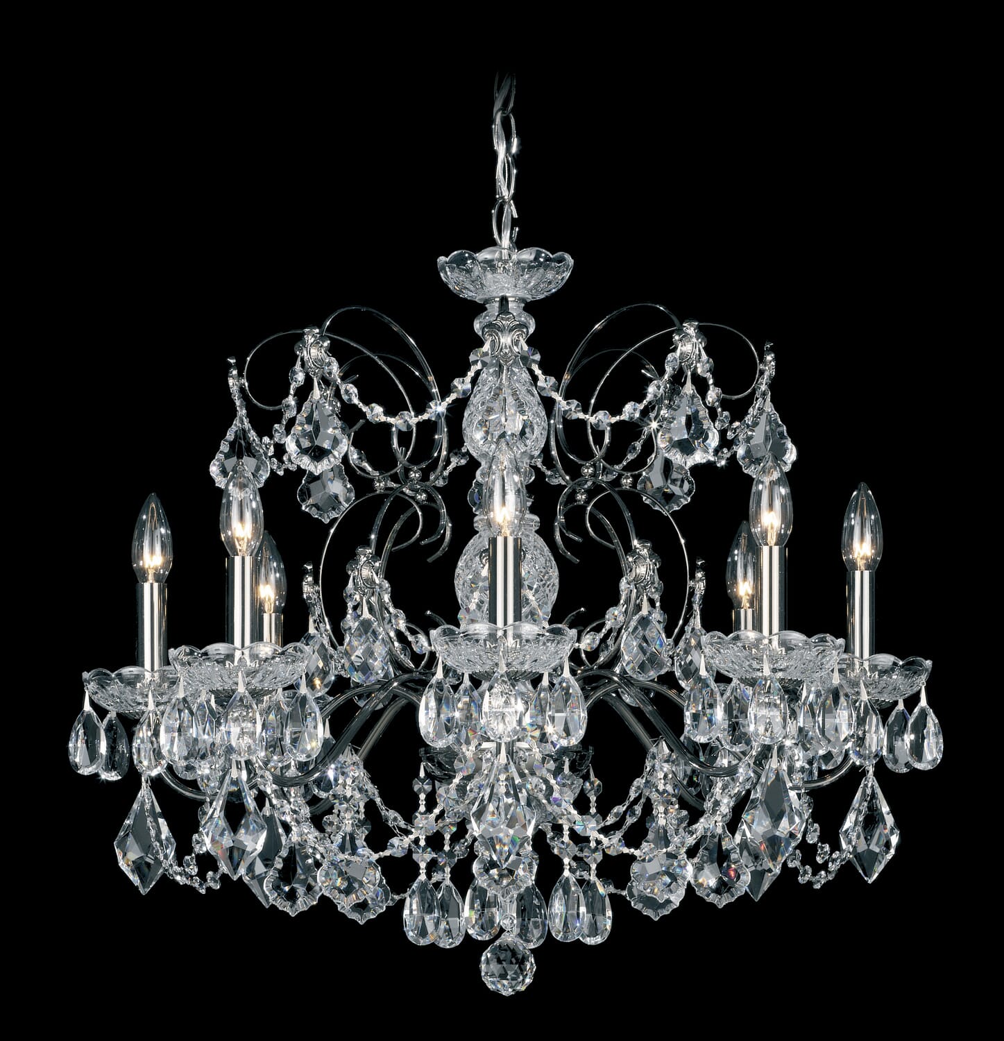 Century 8-Light Chandelier in Etruscan Gold
