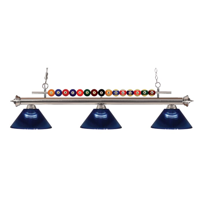 Z-Lite Shark 3-Light Linear Pendant Light In Brushed Nickel Z-Lite Shark 3-Light Linear Pendant Light In Brushed Nickel