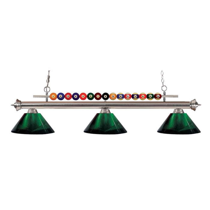 Z-Lite Shark 3-Light Linear Pendant Light In Brushed Nickel Z-Lite Shark 3-Light Linear Pendant Light In Brushed Nickel