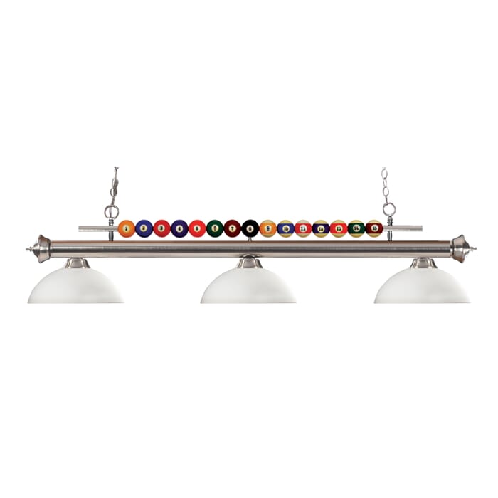 Z-Lite Shark 3-Light Linear Pendant Light In Brushed Nickel Z-Lite Shark 3-Light Linear Pendant Light In Brushed Nickel