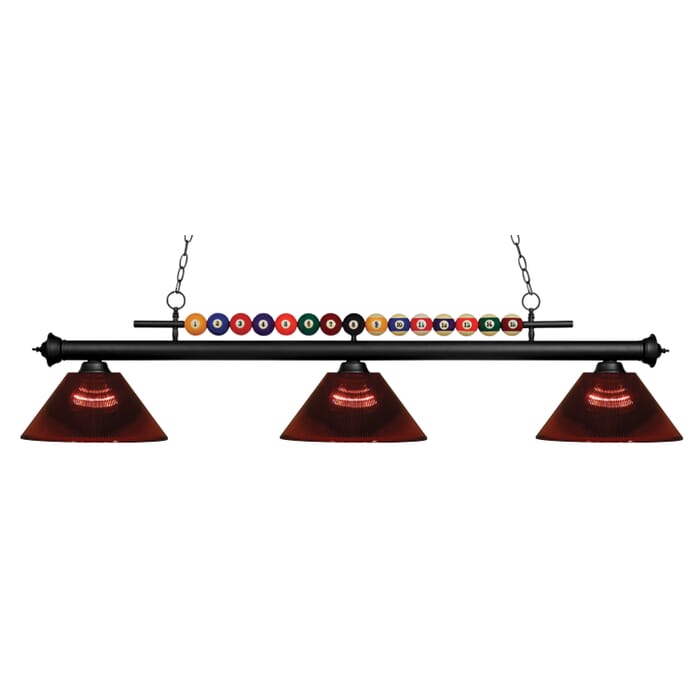 Z-Lite Shark 3-Light Linear Pendant Light In Matte Black Z-Lite Shark 3-Light Linear Pendant Light In Matte Black