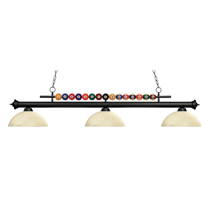 Z-Lite Shark 3-Light Linear Pendant Light In Matte Black Z-Lite Shark 3-Light Linear Pendant Light In Matte Black