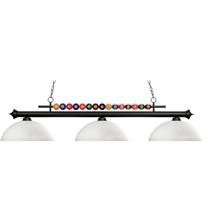 Z-Lite Shark 3-Light Linear Pendant Light In Matte Black Z-Lite Shark 3-Light Linear Pendant Light In Matte Black
