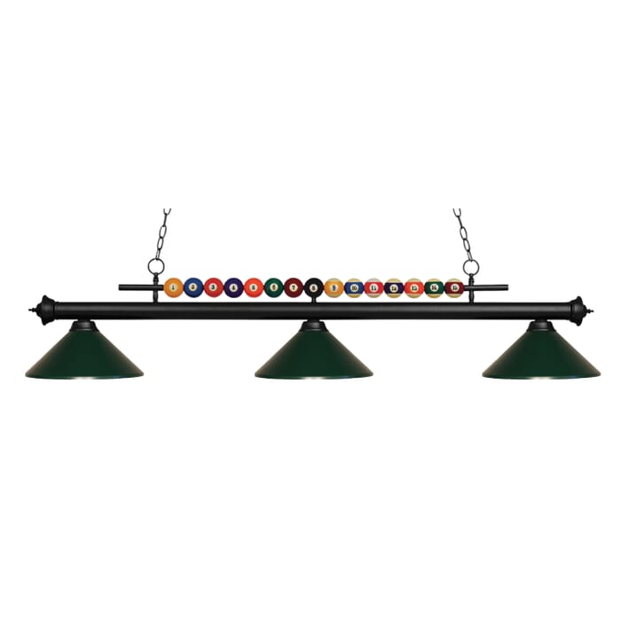Z-Lite Shark 3-Light Linear Pendant Light In Matte Black Z-Lite Shark 3-Light Linear Pendant Light In Matte Black