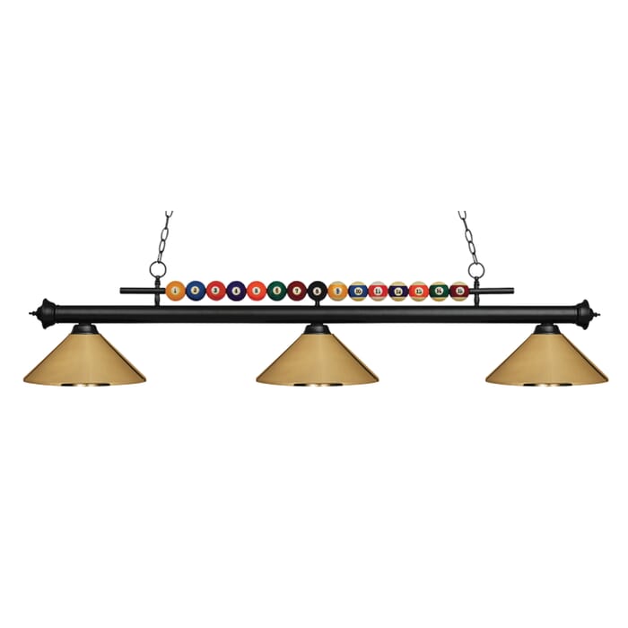 Z-Lite Shark 3-Light Linear Pendant Light In Matte Black Z-Lite Shark 3-Light Linear Pendant Light In Matte Black