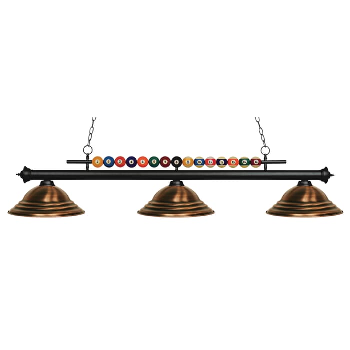 Z-Lite Shark 3-Light Linear Pendant Light In Matte Black Z-Lite Shark 3-Light Linear Pendant Light In Matte Black