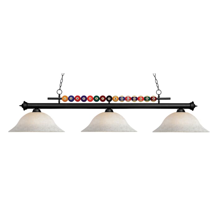 Z-Lite Shark 3-Light Linear Pendant Light In Matte Black Z-Lite Shark 3-Light Linear Pendant Light In Matte Black