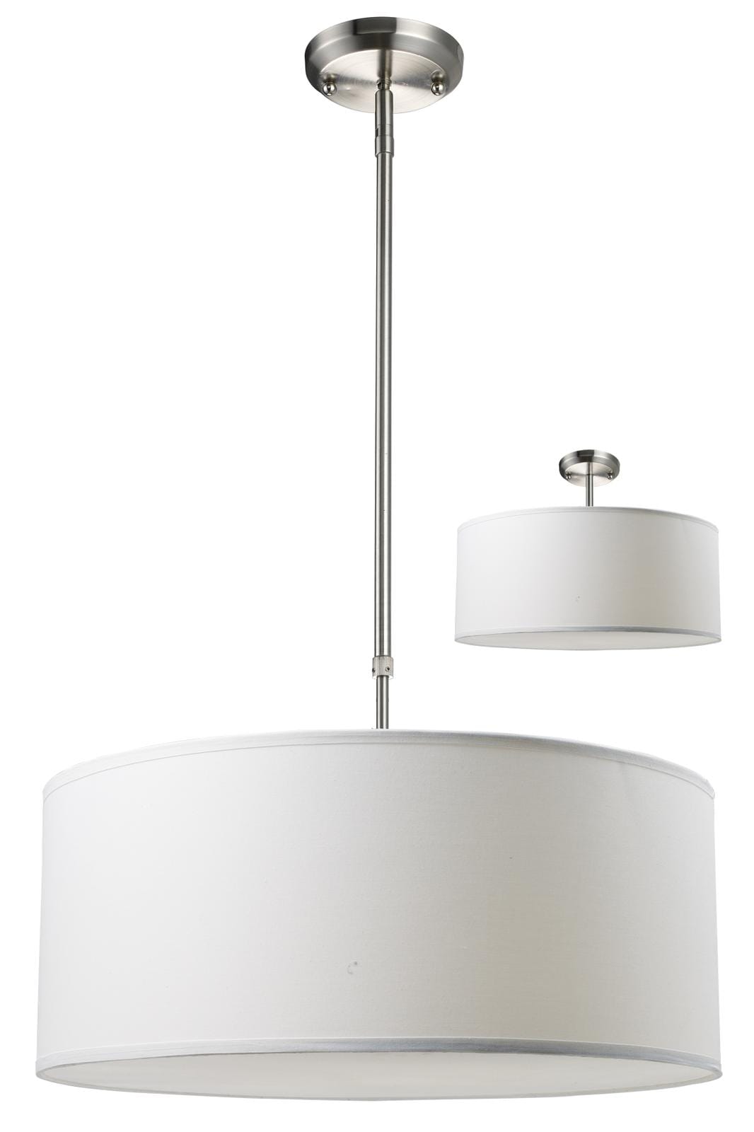 Z-Lite Albion 3-Light Pendant Light In Brushed Nickel