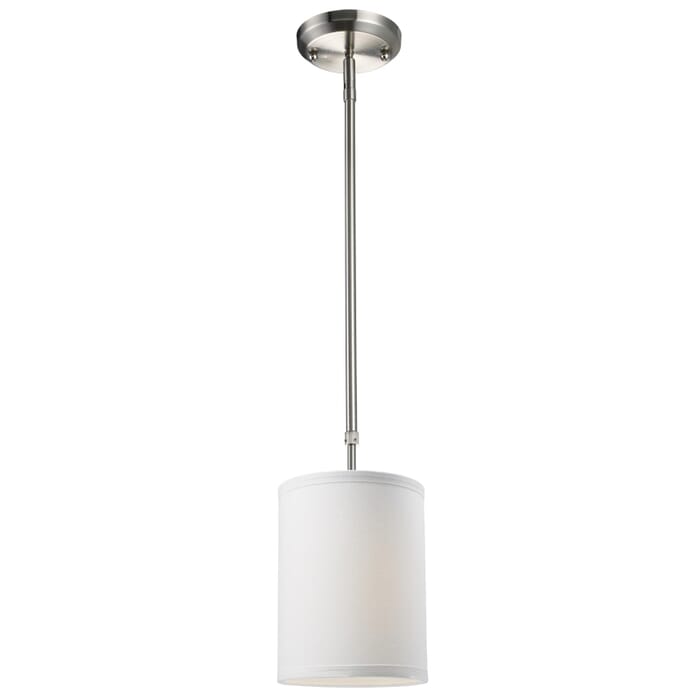 Z-Lite Albion 1-Light Mini Pendant Light In Brushed Nickel Z-Lite Albion 1-Light Mini Pendant Light In Brushed Nickel