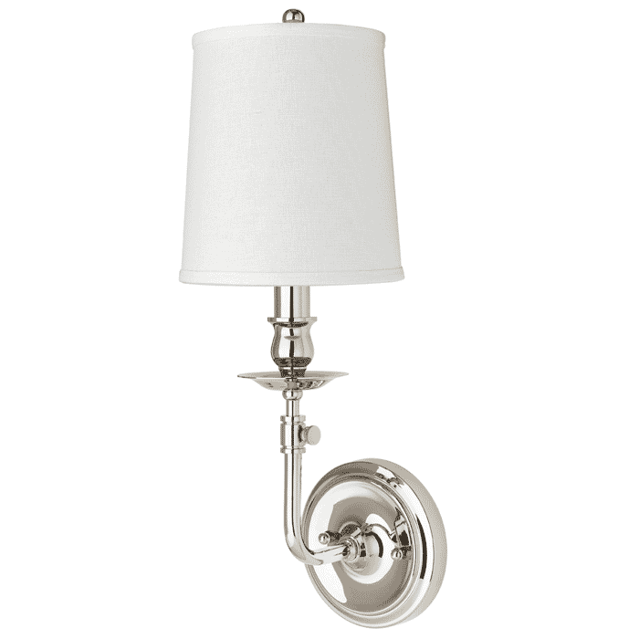 Hudson Valley Logan Wall Sconce in Polished Nickel Hudson Valley Logan Wall Sconce in Polished Nickel