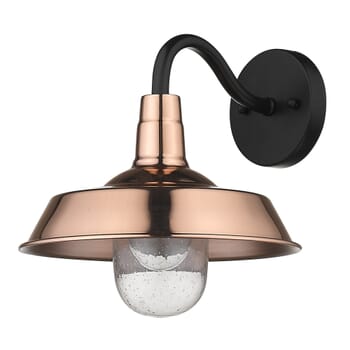 Acclaim Burry Outdoor Wall Light in Copper