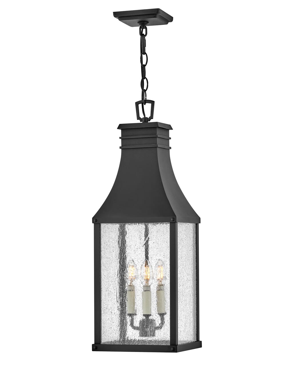 Museum Black LED Hanging Lantern from the Beacon Hill Collection
