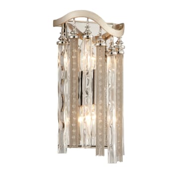 Corbett Chimera 2-Light Wall Sconce in Tranquility Silver Leaf