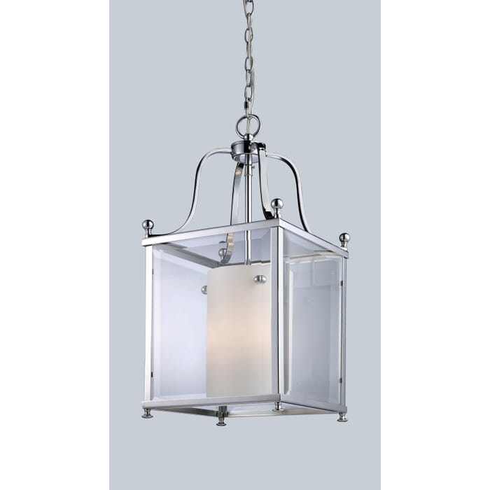 Z-Lite Fairview 3-Light Pendant Light In Chrome Z-Lite Fairview 3-Light Pendant Light In Chrome