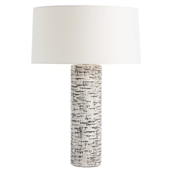 Arteriors Nico 29" Table Lamp in Ivory Glaze/Charcoal Wash