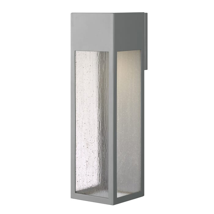 Hinkley Rook Outdoor Extra Large LED Wall Lantern in Titanium Hinkley Rook Outdoor Extra Large LED Wall Lantern in Titanium