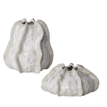 Uttermost Urchin Textured Ivory Vases, Set Of 2 by Carolyn Kinder