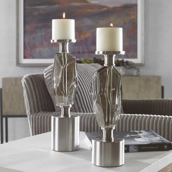 Uttermost Ore Candleholders, Set Of 2 by Jim Parsons