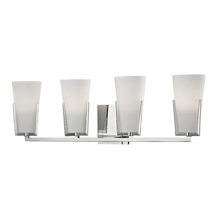 Hudson Valley Upton 4-Light 26" Bathroom Vanity Light in Polished Chrome Hudson Valley Upton 4-Light 26" Bathroom Vanity Light in Polished Chrome