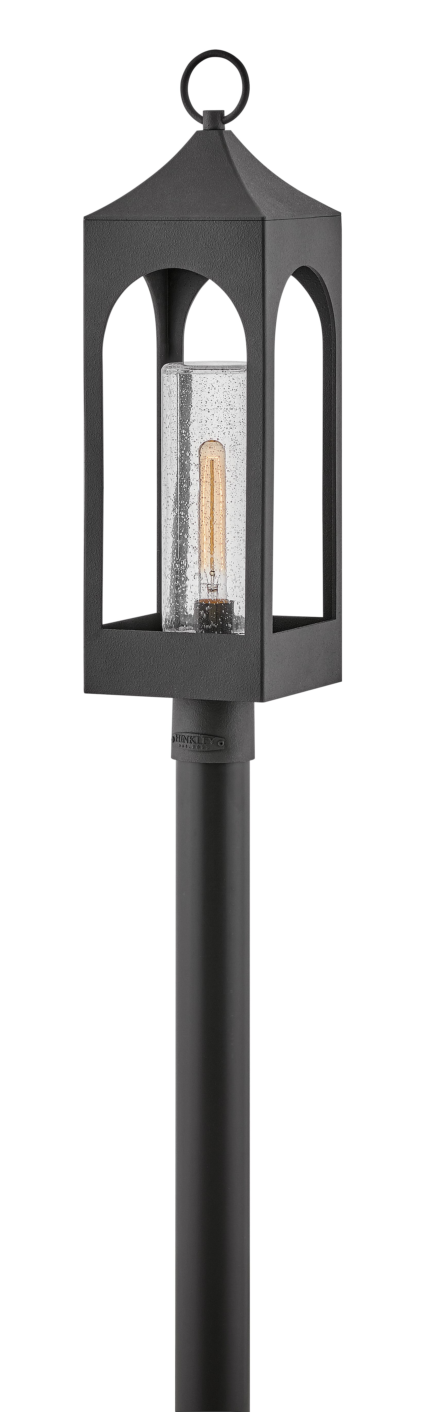Distressed Zinc LED Post Top or Pier Mount from the Amina Collection