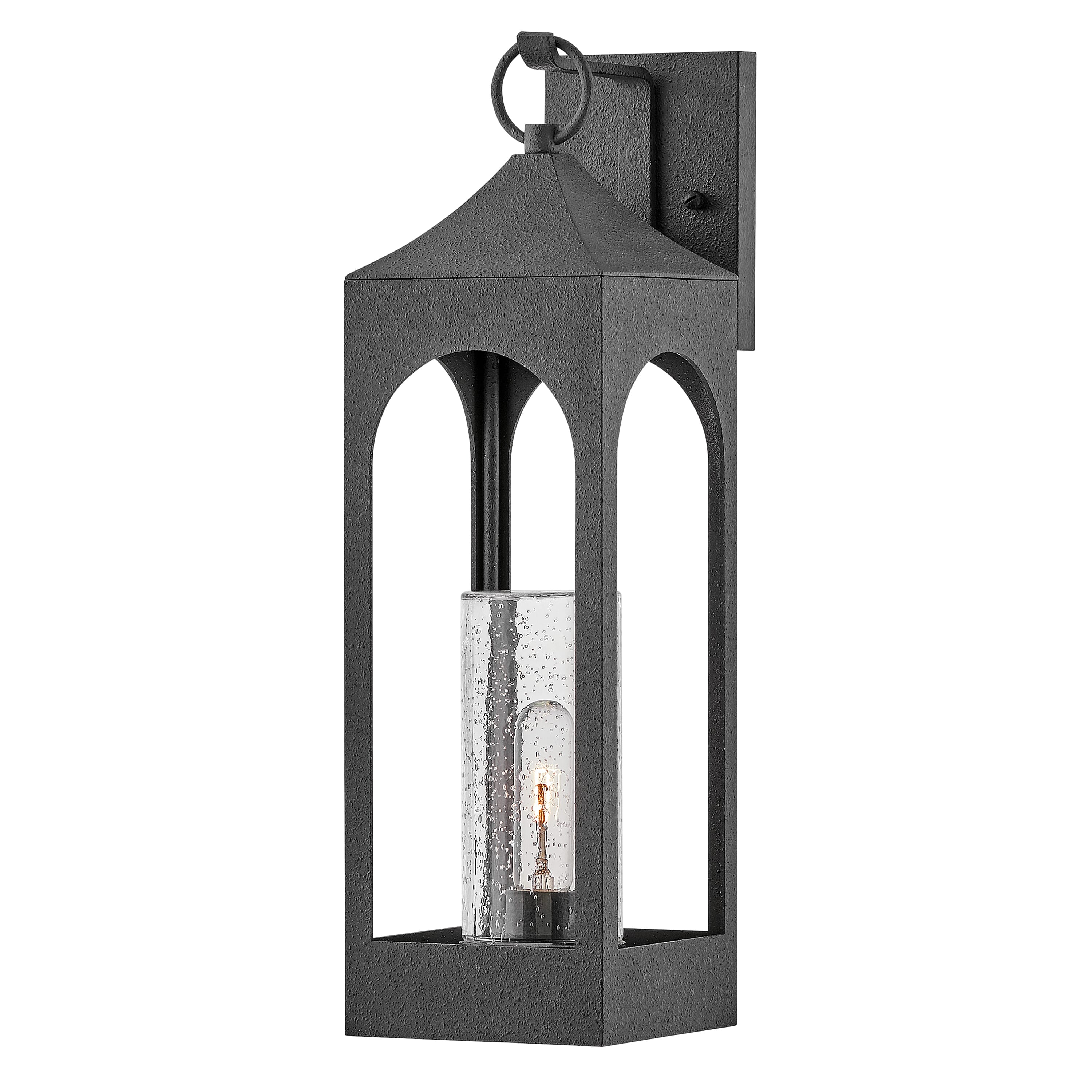 Distressed Zinc LED Wall Mount from the Amina Collection