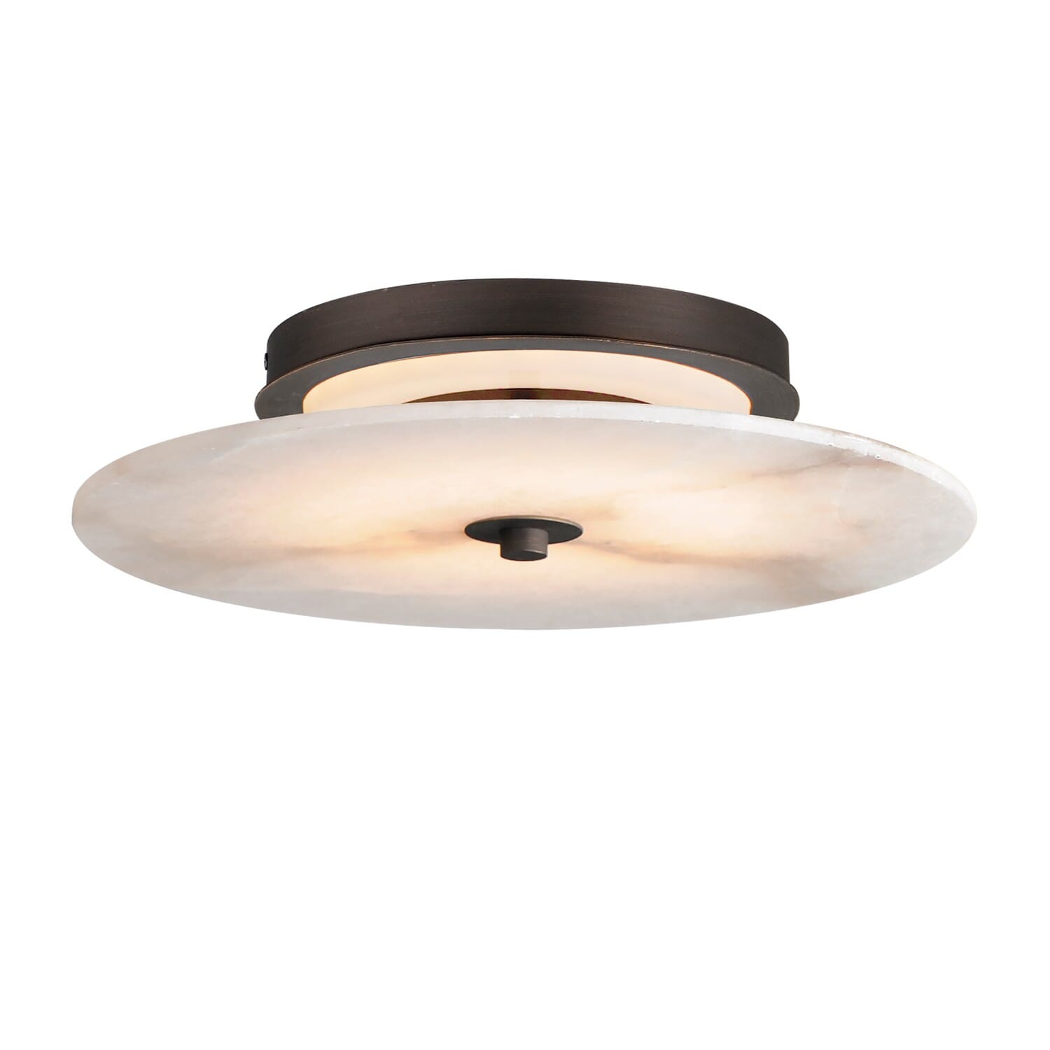 Dark Bronze LED Wall Sconce Flush Mount from the Quarry Collection