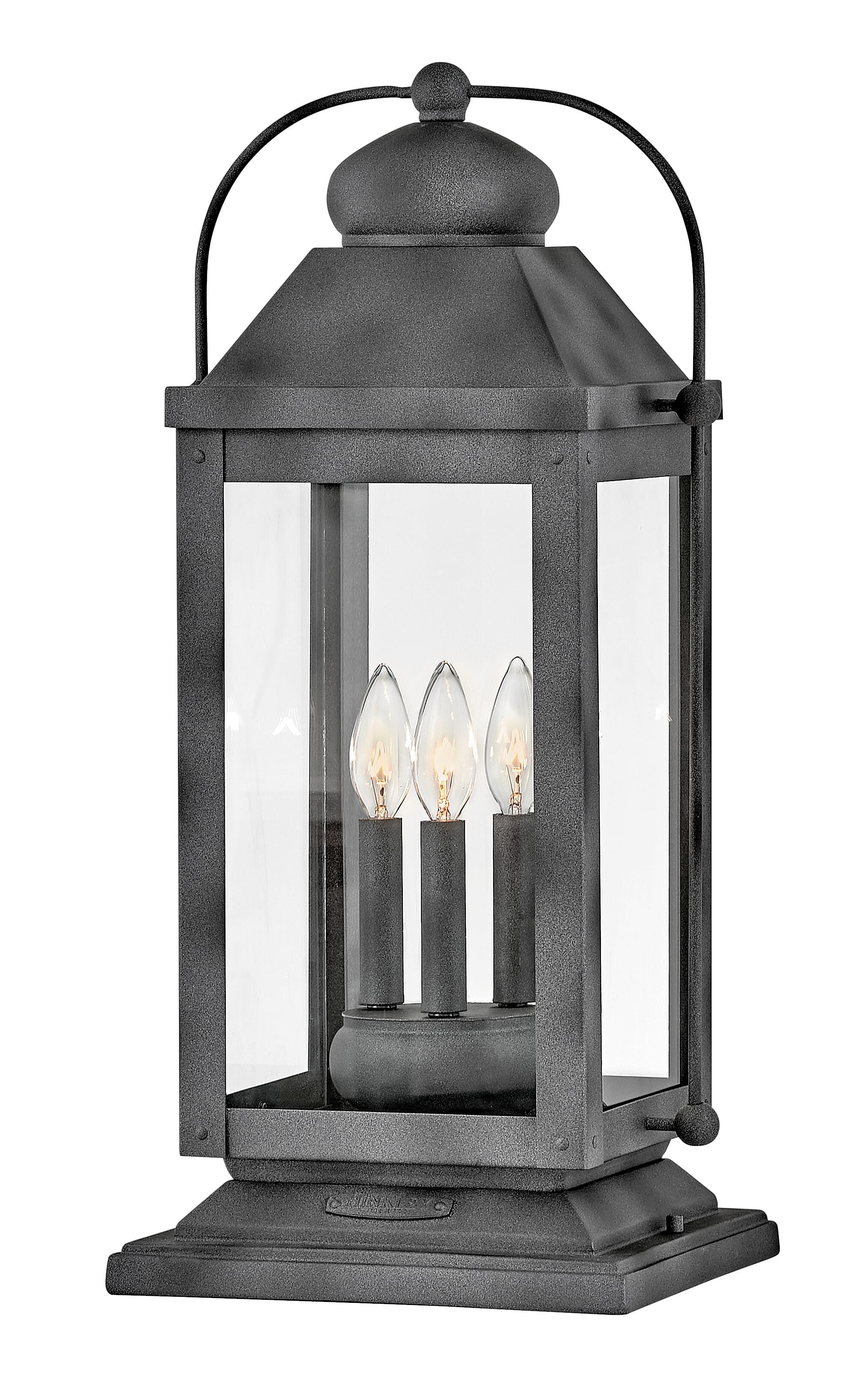 Aged Zinc LED Pier Mount from the Anchorage Collection