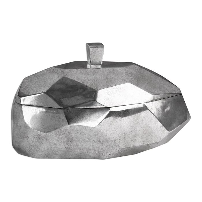 Uttermost Minta 15" Decorative Box in Tarnished Silver Uttermost Minta 15" Decorative Box in Tarnished Silver