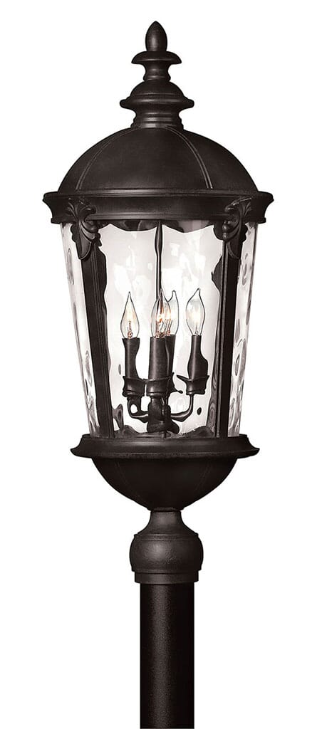 Black LED Post Top  Pier Mount from the Windsor Collection