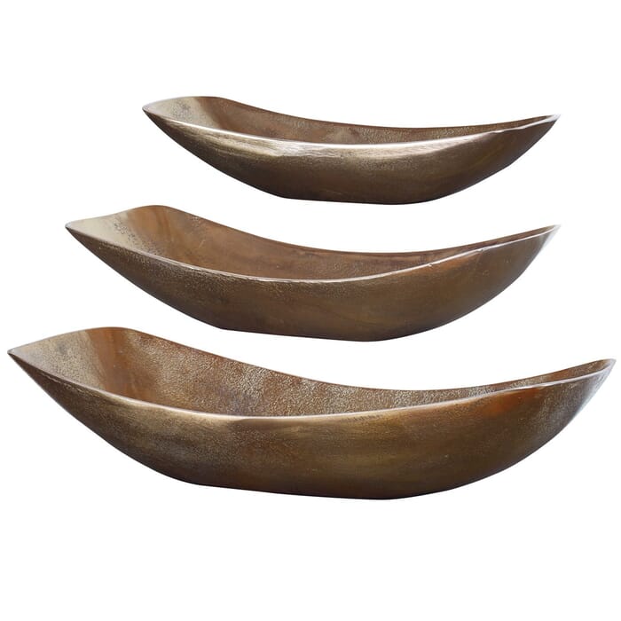 Uttermost Anas Antique Brass Bowls Set Of 3 Uttermost Anas Antique Brass Bowls Set Of 3