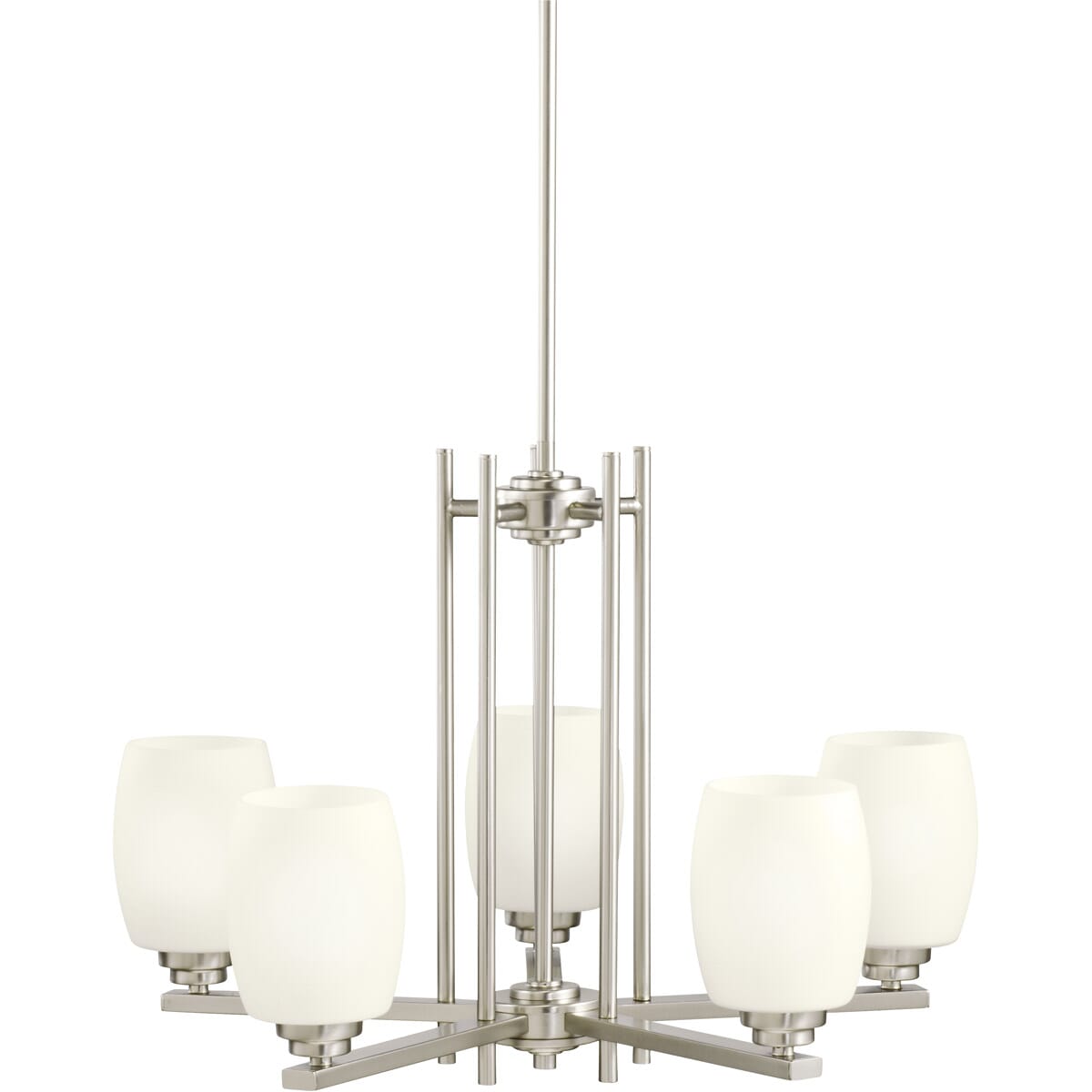 Kichler Lighting Eileen 5-Light Contemporary Chandelier in Brushed Nickel