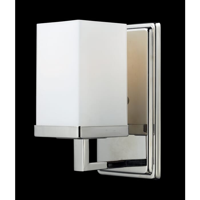 Z-Lite Tidal 1-Light Bathroom Vanity Light In Chrome Z-Lite Tidal 1-Light Bathroom Vanity Light In Chrome