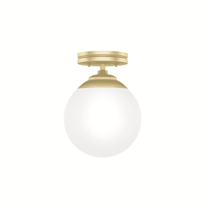 Hunter Hepburn Ceiling Light in Painted Modern Brass Hunter Hepburn Ceiling Light in Painted Modern Brass