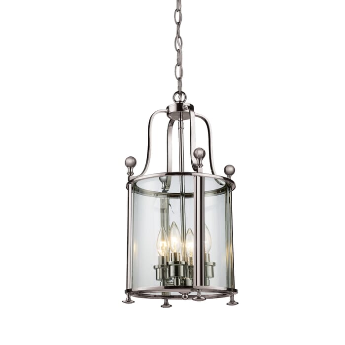 Z-Lite Wyndham 4-Light Pendant Light In Brushed Nickel Z-Lite Wyndham 4-Light Pendant Light In Brushed Nickel