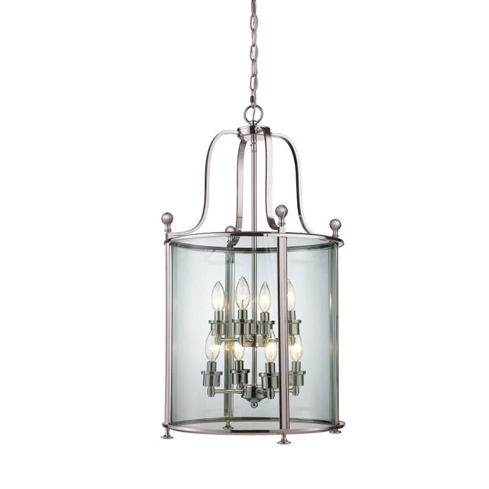Z-Lite Wyndham 8-Light Pendant Light In Brushed Nickel Z-Lite Wyndham 8-Light Pendant Light In Brushed Nickel