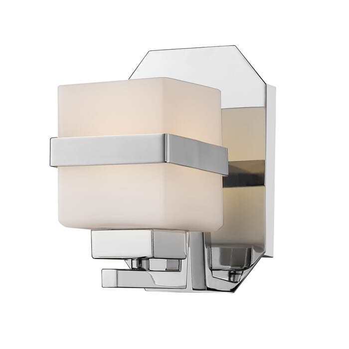 Z-Lite Ascend 1-Light Wall Sconce In Chrome Z-Lite Ascend 1-Light Wall Sconce In Chrome