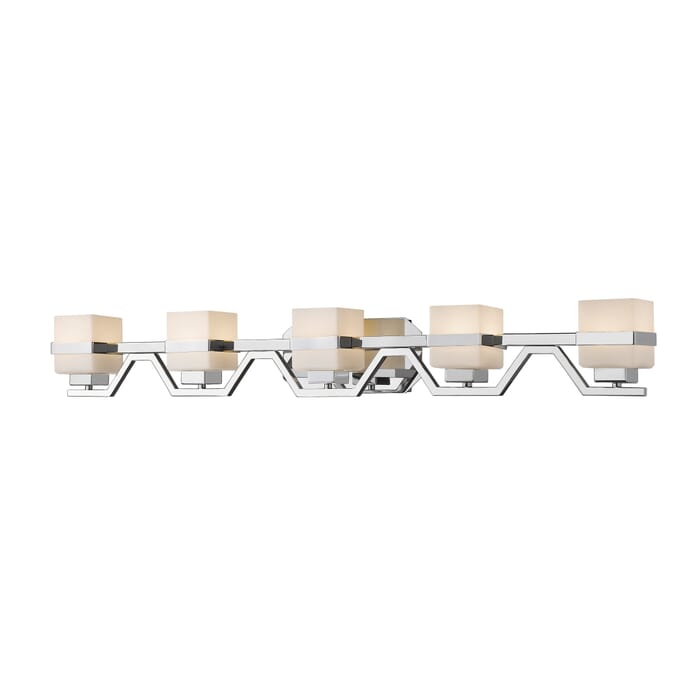 Z-Lite Ascend 5-Light Bathroom Vanity Light In Chrome Z-Lite Ascend 5-Light Bathroom Vanity Light In Chrome