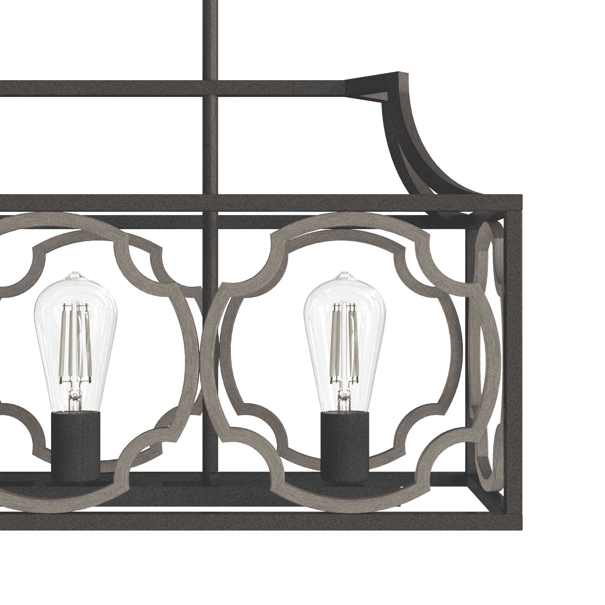 Hunter Stone Creek 5-Light Linear Chandelier in Noble Bronze