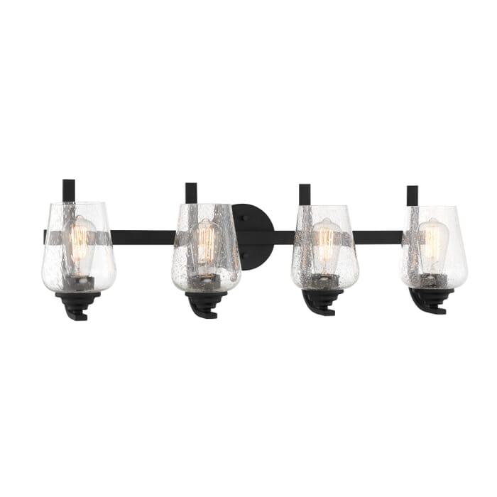 Minka Lavery Shyloh 4-Light Bathroom Vanity Light in Coal Minka Lavery Shyloh 4-Light Bathroom Vanity Light in Coal
