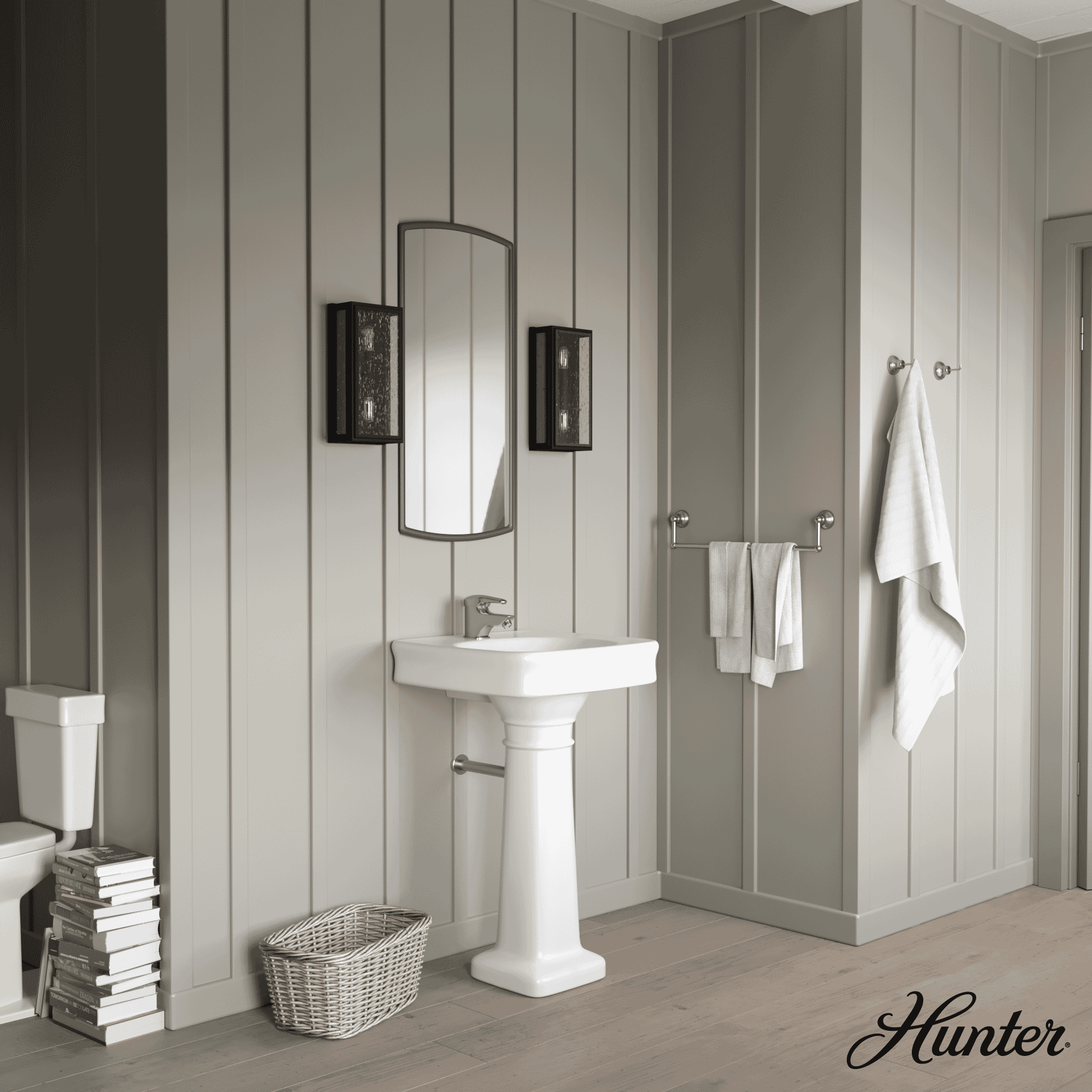 Hunter Felippe 2-Light Wall Sconce in Natural Iron