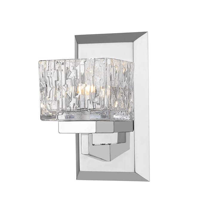 Z-Lite Rubicon 1-Light Wall Sconce In Chrome Z-Lite Rubicon 1-Light Wall Sconce In Chrome
