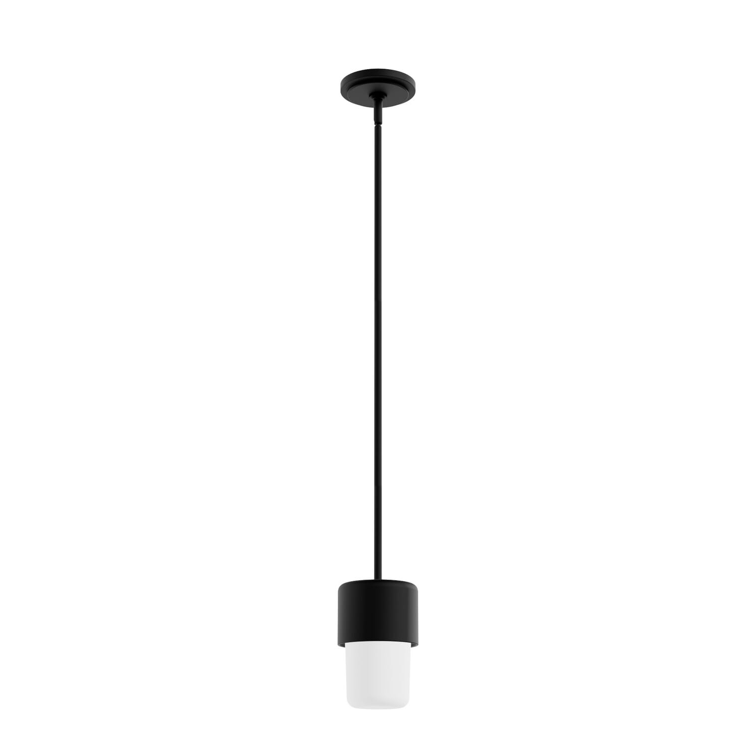 Natural Black Iron One Light Mini Pendant from the Station Collection